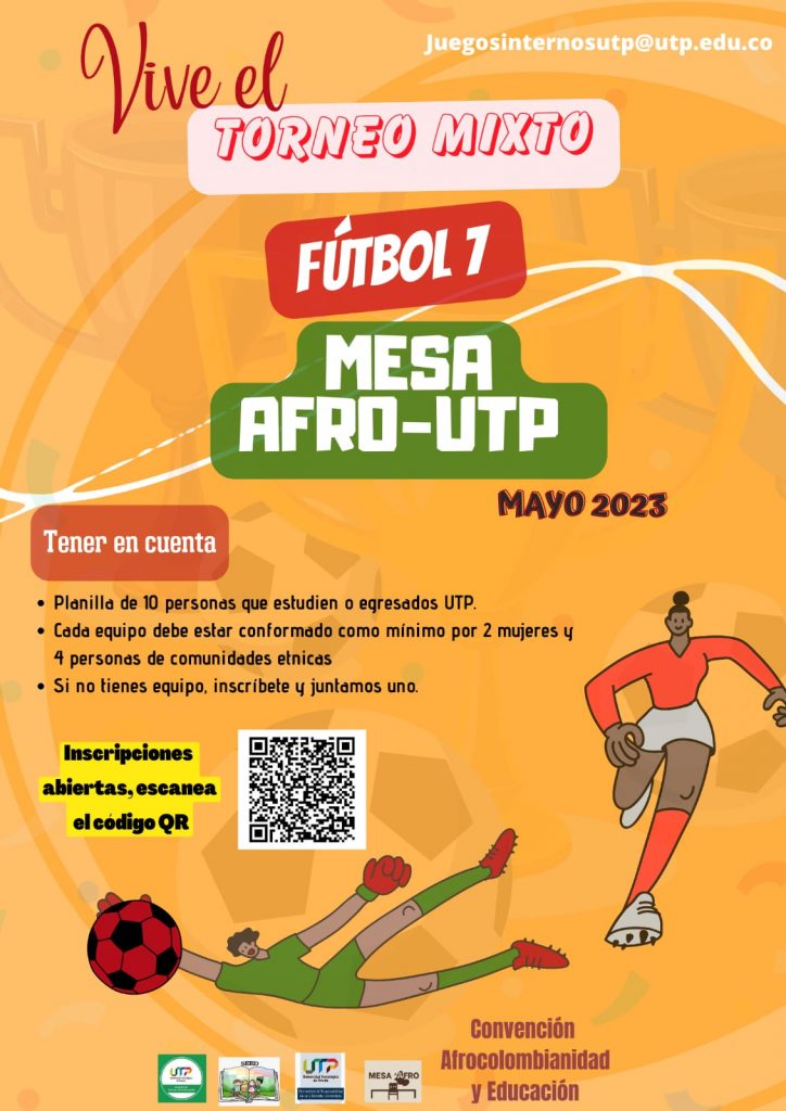 Convocatoria Torneo Mixto Futbol 7 Mesa Afro-UTP