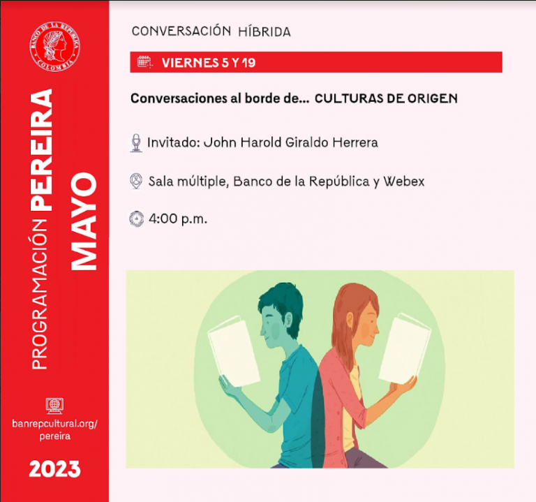 Participa del conversatorio: CULTURAS DE ORIGEN