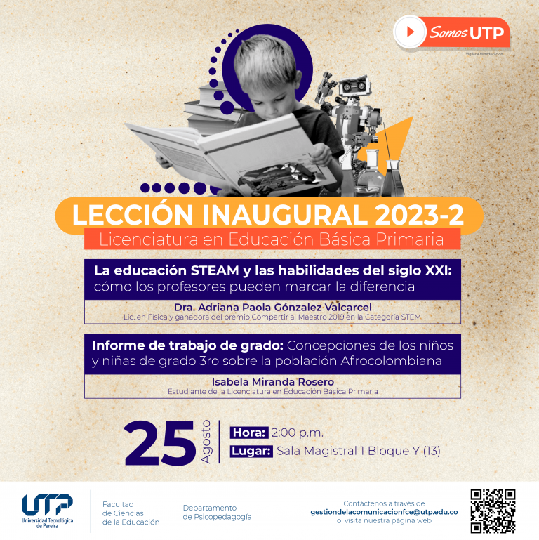 Lección inaugural Licenciatura en Educación Básica Primaria.