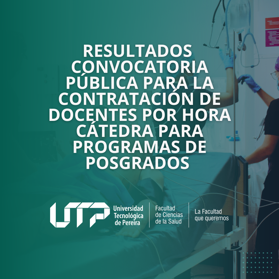 Resultados convocatoria Pública para la contratación de docentes por hora cátedra en programas de posgrado 2026