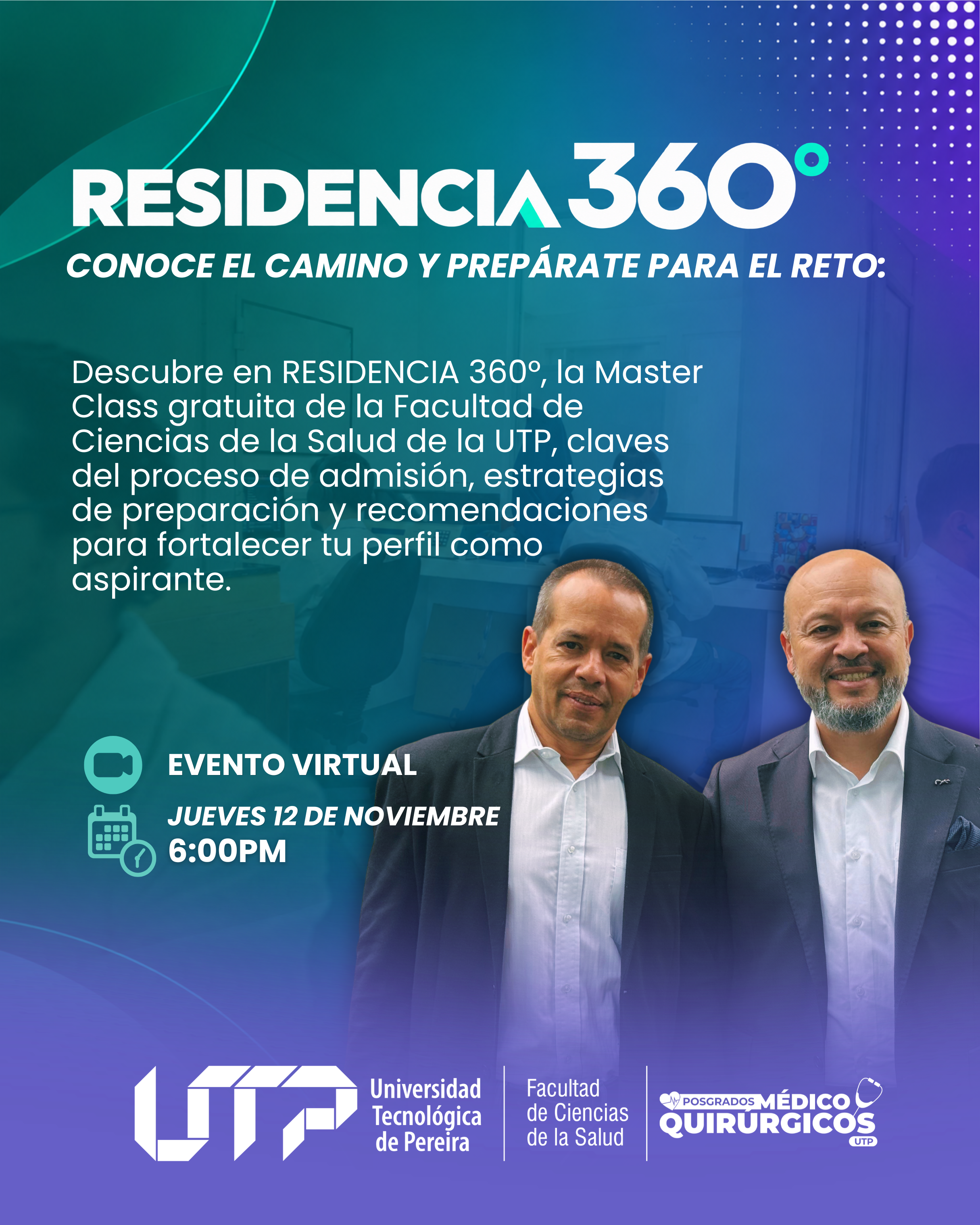 RESIDENCIA 360°- Master Class gratuita de la Facultad de Ciencias de la Salud