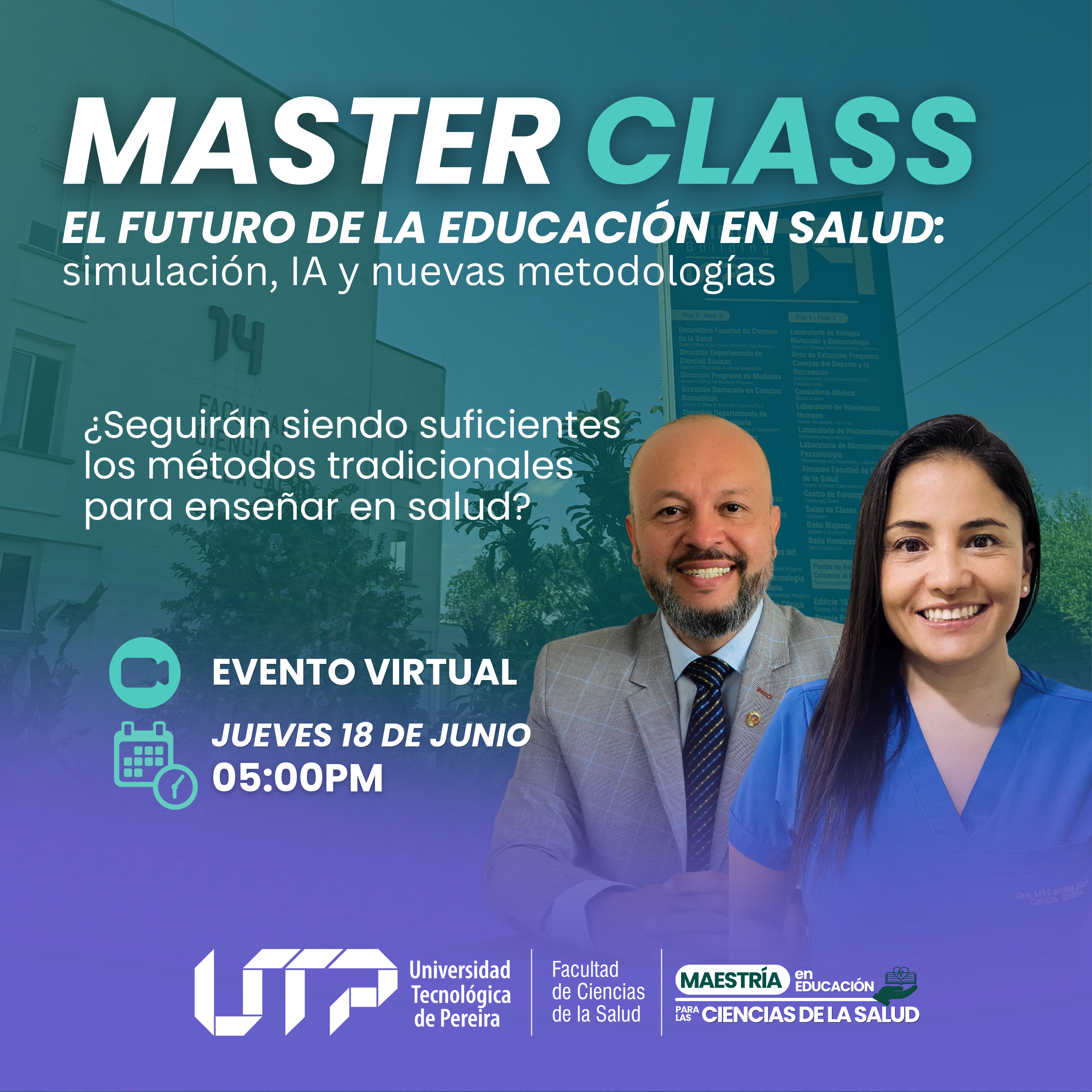MASTER CLASS: El futuro de la educación en salud: Simulación, IA y nuevas metodologías