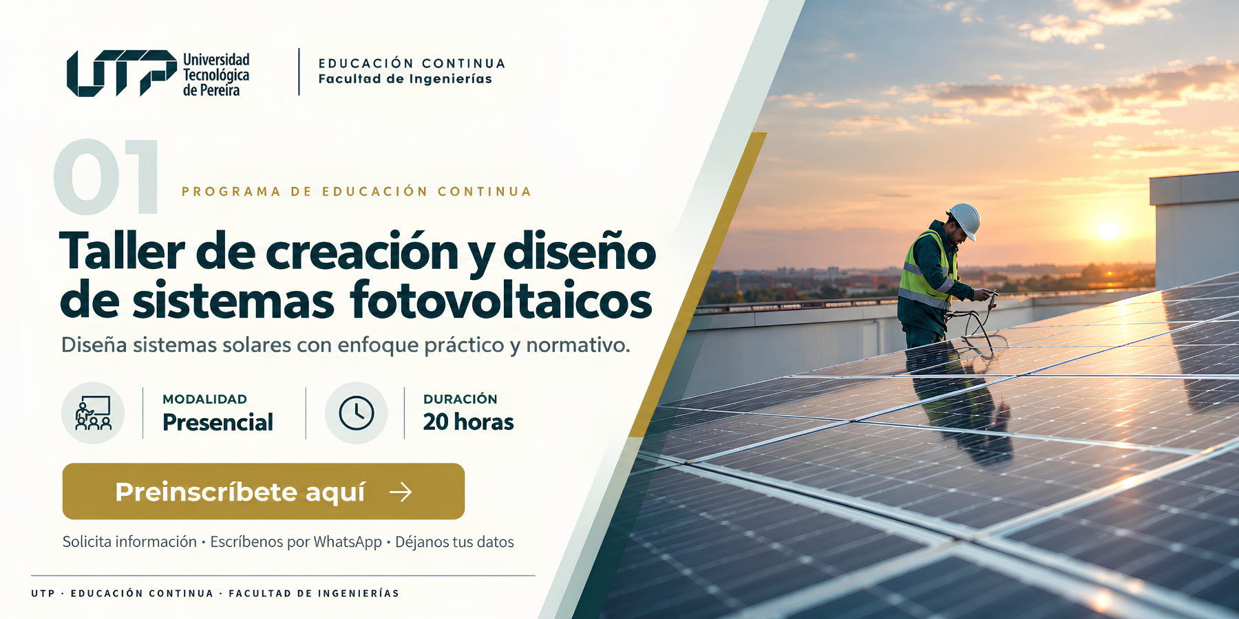 TALLER PRÁCTICO DISEÑO E INSTALACIÓN DE SISTEMAS FOTOVOLTAICOS